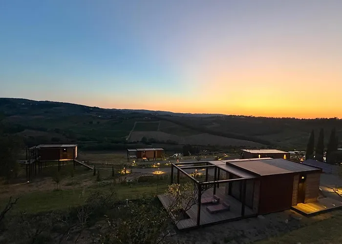 Luxusní stan Poderi Arcangelo Glamping San Gimignano